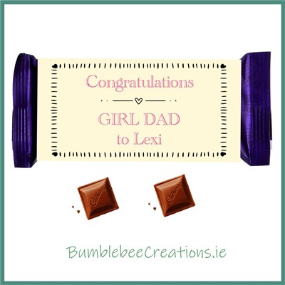 54g Chocolate Bar : Girl Dad